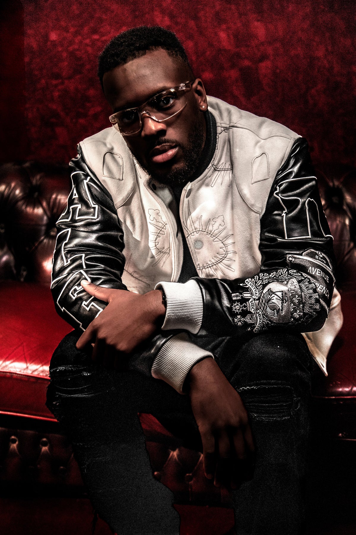 Blouson aviateur gris en daim ALF - Signature